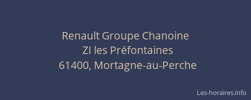 Renault Groupe Chanoine