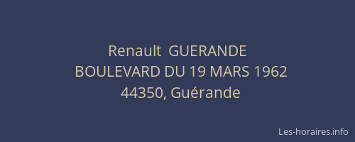 Renault  GUERANDE