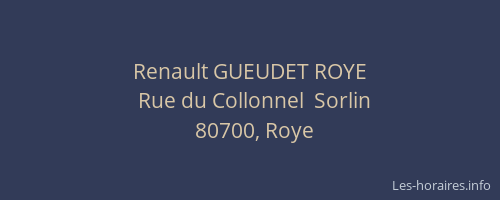 Renault GUEUDET ROYE