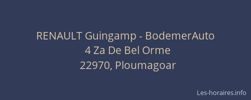 RENAULT Guingamp - BodemerAuto