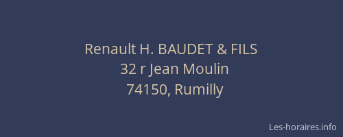 Renault H. BAUDET & FILS
