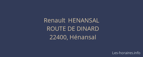Renault  HENANSAL