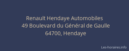 Renault Hendaye Automobiles