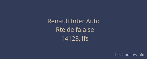 Renault Inter Auto