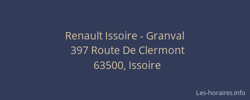 Renault Issoire - Granval