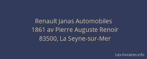 Renault Janas Automobiles