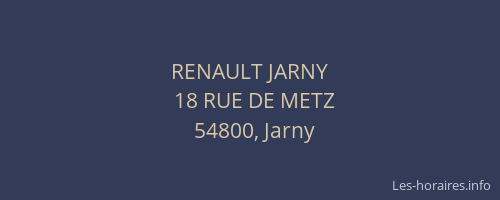 RENAULT JARNY