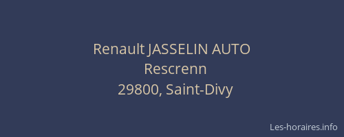 Renault JASSELIN AUTO