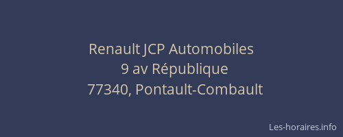 Renault JCP Automobiles