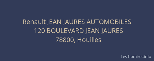 Renault JEAN JAURES AUTOMOBILES