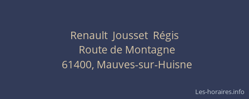 Renault  Jousset  R&eacute;gis