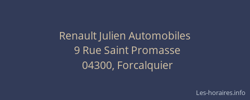 Renault Julien Automobiles