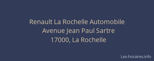 Renault La Rochelle Automobile