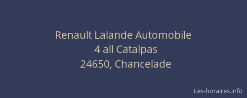 Renault Lalande Automobile