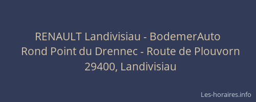 RENAULT Landivisiau - BodemerAuto