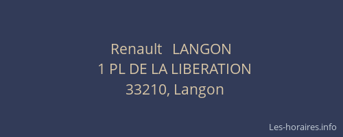 Renault   LANGON
