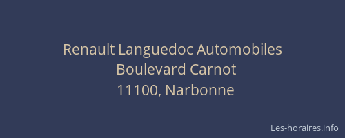 Renault Languedoc Automobiles