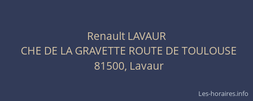 Renault LAVAUR