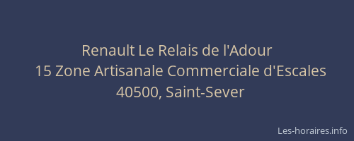 Renault Le Relais de l'Adour