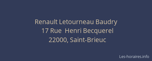 Renault Letourneau Baudry