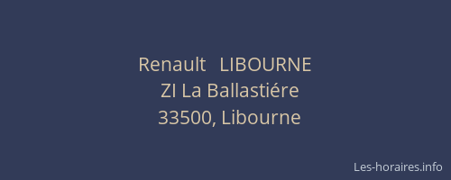 Renault   LIBOURNE