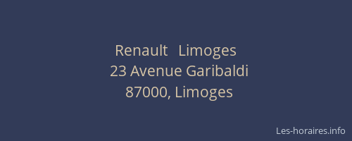 Renault   Limoges