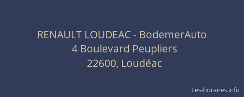 RENAULT LOUDEAC - BodemerAuto
