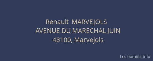 Renault  MARVEJOLS