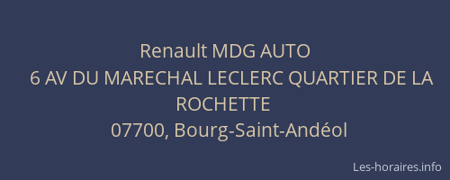 Renault MDG AUTO