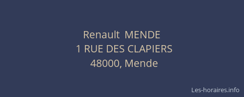 Renault  MENDE