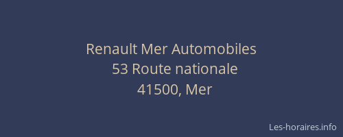 Renault Mer Automobiles