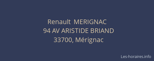 Renault  MERIGNAC