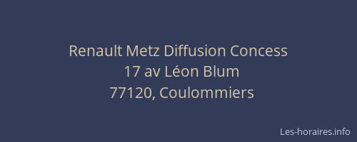 Renault Metz Diffusion Concess