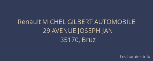 Renault MICHEL GILBERT AUTOMOBILE