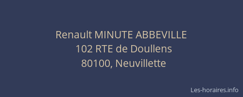 Renault MINUTE ABBEVILLE