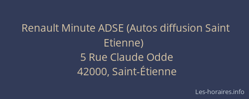 Renault Minute ADSE (Autos diffusion Saint Etienne)