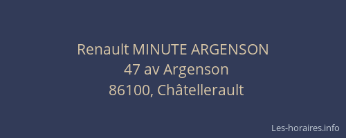 Renault MINUTE ARGENSON