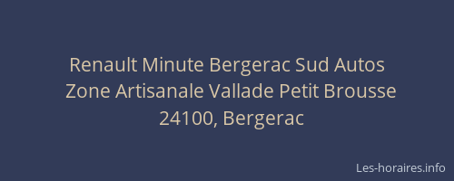 Renault Minute Bergerac Sud Autos