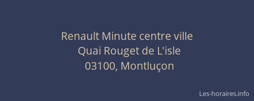 Renault Minute centre ville
