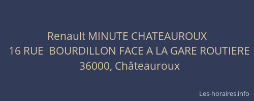 Renault MINUTE CHATEAUROUX
