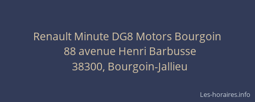 Renault Minute DG8 Motors Bourgoin