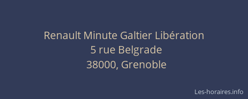Renault Minute Galtier Libération