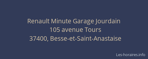 Renault Minute Garage Jourdain