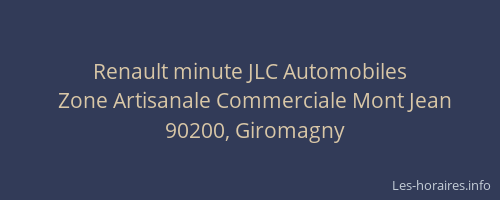 Renault minute JLC Automobiles