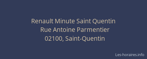 Renault Minute Saint Quentin