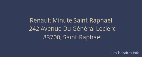 Renault Minute Saint-Raphael