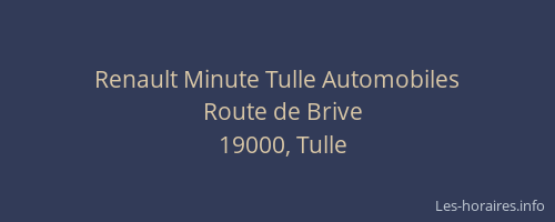 Renault Minute Tulle Automobiles