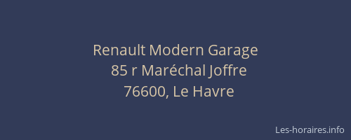 Renault Modern Garage