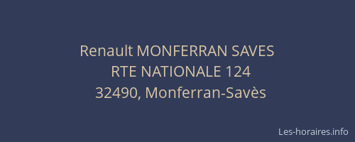 Renault MONFERRAN SAVES