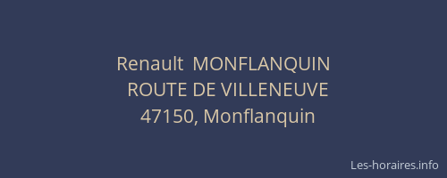 Renault  MONFLANQUIN